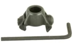 Bravo Company BCM Gunfighter Rail Sling Mount, dark gray angled view with hex key