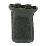 Bravo Company BCM GUNFTR VERT GRP MLOK MOD3 BLK black front view with textured grip and two fasteners