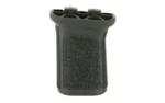 Bravo Company BCM GUNFTR VERT GRP MLOK MOD3 BLK black front view with textured grip and two fasteners
