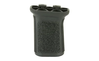 Bravo Company BCM GUNFTR VERT GRP MLOK MOD3 BLK black front view with textured grip and two fasteners