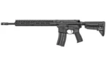 Bravo Company BCM 300BLK RECCE-16 black rifle, right-side view with rail and magazine