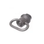 TROY QD SWVL W/TRX COOLING HOLE LOPR, gray angled view with oval sling loop