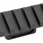 GG&G, Inc. GG&G 45 DEGREE OFFSET MOUNT black angled rail mount, top and side view