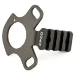 GG&G MOSS 590 SLING/FLSHLGHT MNT gray metal mount, angled view with loop and slotted rail