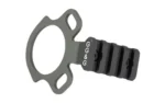 GG&G BENELLI M4 SLING/FLSHLGHT MNT gray metal mount, angled view with loop and slotted rail