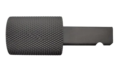 primary-16407 GG&G REM 1100/1187 ENH CHRG HANDLE black, side view with large knurled cylindrical grip