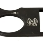 GG&G FRNT SLNG MNT FOR 1187/870 BLK black, front view with oval opening and sling slot