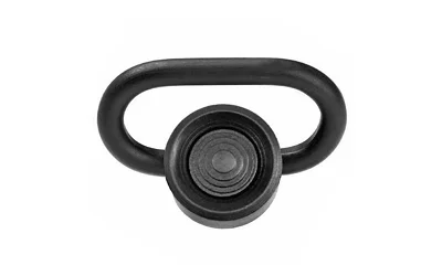 primary-16428 GG&G HEAVY DUTY QD SLING SWVL black, front view with oval loop and round push button