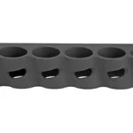 GG&G, Inc. GG&G MOSS 590 6-SHT SIDE SADDLE BLK, black angled view with six shell openings