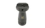 GG&G, Inc. GG&G SFG-1 SHORT VERTICAL GRIP BLK, black front view with fluted body