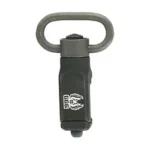 GG&G, Inc. GG&G QD SIDE SLING ATTACH DOVETAILS, black front view with oval swivel loop