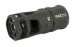 PHASE5 FATMAN HEX BRAKE 7.62 BLK black angled view with hexagonal body and multiple side ports