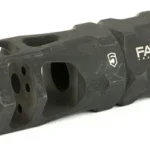 PHASE5 Fatman Hex Brake in black, angled front view with round and hexagonal ports