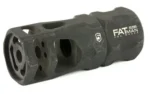 PHASE5 Fatman Hex Brake in black, angled front view with round and hexagonal ports