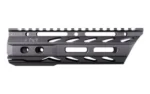 PHASE5 LPSN75 FF MLOK RAIL 7.5 BLK black handguard, right side view with top rail and slots