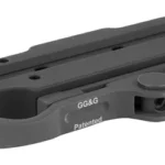 GG&G ACCUCAM MNT FOR TRIJ ACOG, black angled top view with mounting rail and quick-release lever