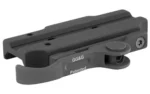 GG&G ACCUCAM MNT FOR TRIJ ACOG, black angled top view with mounting rail and quick-release lever