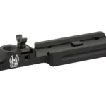 GG&G Beretta 1301 T2 Mount, black top view with half ghost ring and mounting holes