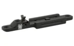 GG&G Beretta 1301 T2 Mount, black top view with half ghost ring and mounting holes