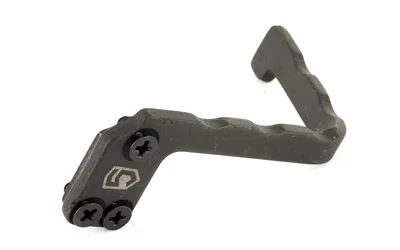 primary-16468 PHASE5 EXTENDED BOLT RELEASE V1, black angled side view with extended curved lever