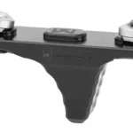 PHASE5 MINI HAND STOP MLOK BLK, front angled view with tapered stop and two mounting screws