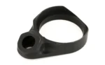 PHASE5 Sloped QD End Plate BLK, angled view of black plate with large loop and small socket