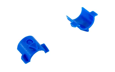 primary-16496 Ghost Turbo Maritime Spring Cups, two small blue polymer cups in angled views