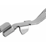 GHOST STS EXT SLIDE RELEASE FOR GLK, silver metal slide release with curved lever, angled view