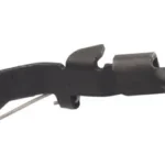 GHOST BLK EXT SLIDE RELEASE FOR GLK, black side view with round opening and curved lever
