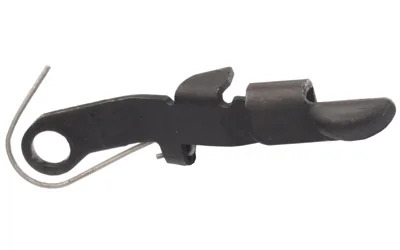 primary-16515 GHOST BLK EXT SLIDE RELEASE FOR GLK, black side view with round opening and curved lever