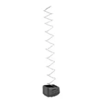 GHOST MOAB +4 FOR GLOCK 19/23 BLK, black magazine extension with long silver spring