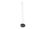 GHOST MOAB +4 FOR GLOCK 19/23 BLK, black magazine extension with long silver spring