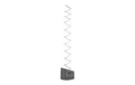 GHOST MOAB +6 FOR GLOCK 17/22, black magazine extension with long silver spring