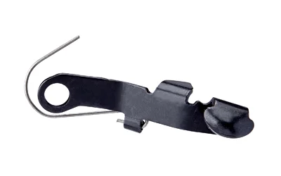 GHOST MIDDLE SLD RLS FOR GLK 1-4 BLK, black side view with round opening and wire spring