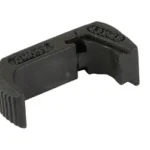 GHOST EXT MAG RLS FITS GLOCK 43X/48, black angled view with ridged end and molded branding