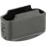 GHOST MOAB +5 FOR GEN3 PMAG BLK black magazine extension with open top, angled view