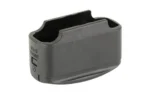 GHOST MOAB +5 FOR GEN3 PMAG BLK black magazine extension with open top, angled view
