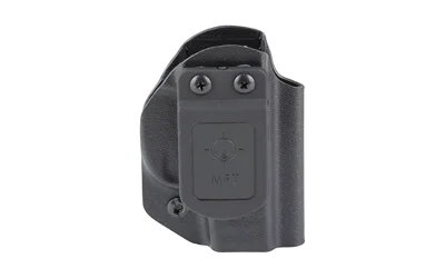 Mission First Tactical MFT AIWB Holster Ruger LCP, black front view with belt clip and screws
