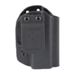 Mission First Tactical MFT AIWB Holster for Glock 42, black front view with belt clip