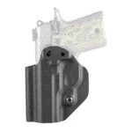 Mission First Tactical MFT IWB Holster Kimber Micro 9, black side view with belt clip