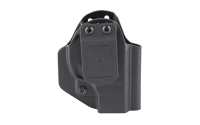 Mission First Tactical MFT AIWB Holster Ruger EC9S/EC9/LC9S/LC9, black front view with belt clip