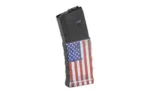 Mission First Tactical MAG MFT Extreme Duty 5.56 30RD AMFV, angled magazine with US flag design