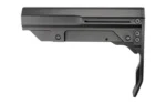 Mission First Tactical MFT BTTLENK MNMLST STK ALM BLK, black stock in right-side view