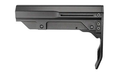 primary-16571 Mission First Tactical MFT BTTLENK MNMLST STK ALM BLK, black stock in right-side view