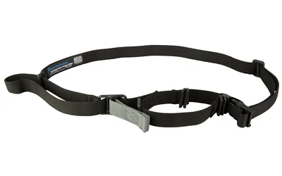 BL FORCE VICKERS STND ISSUE sling, black laid out with adjustment buckles and pull tab