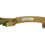 BL Force Pad Vickers Sling, coyote tan laid flat with padded section and metal hardware