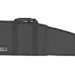 NCSTAR VISM GUN CASE black case, side view with carry handles and tapered end