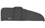 NCSTAR VISM GUN CASE black case, side view with carry handles and tapered end