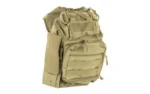 NCSTAR VISM FIRST RESP UTL BAG tan bag, front view with handle, straps and zippered pockets