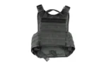 NCSTAR PLATE CARRIER MED-2XL BLK black carrier, front view with MOLLE webbing and straps